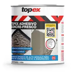 Topex - Adhesivo Epóxico de Alto Módulo Pega Concreto - 1Kg