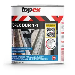 Topex - Adhesivo Epóxico para Anclaje y Unión de Materiales de Construcción - 1Kg
