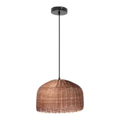 Ikelite - Lámpara Colgante Rattan 1 Luz E27
