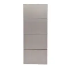 Multimarca - Puerta Tambor MDF Nápoles Gris Amanecer 3 Líneas 70 x 213 cm