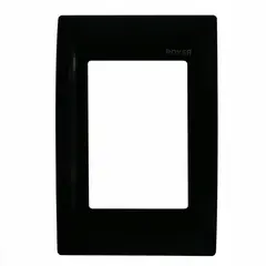 Royer - Placa 3 Módulos Negro