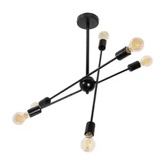 Arteluce - Lámpara de Techo Negro 6 Luces E27