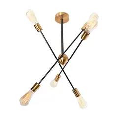 Arteluce - Lámpara de Techo Dorada 6 Luces E27