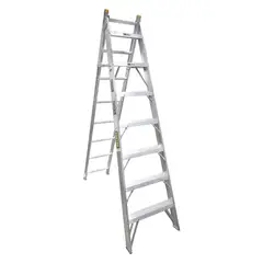 Surtek - Escalera de extensión aluminio de 15 peldaños 4.2 m hasta 90 kg