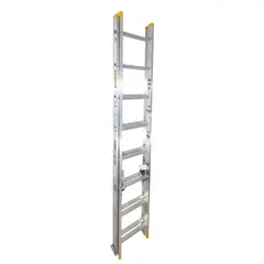 Surtek - Escalera de extensión de aluminio de 16 peldaños 4.8 m hasta 90 kg