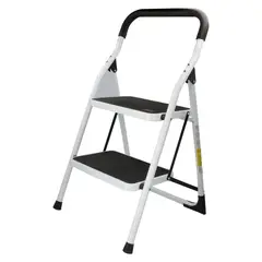 Surtek - Escalera de tijera Aluminio de 2 peldaños 0.47 m hasta 160 kg