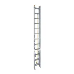 Surtek - Escalera de extensión de aluminio de 24 peldaños 7.3 m hasta 90 kg