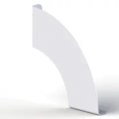 Brico - Soporte Tirante Curvo 18 x 18 cm blanco