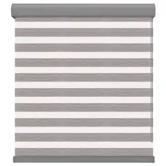 Home Collection - Persiana enrollable twin dimout gris 2.00mx2.00m