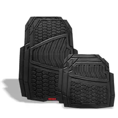 Mikels - Tapetes para Automovil Premium Negro 4 Piezas