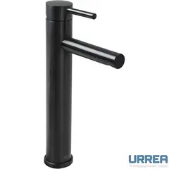 Urrea - Monomando alto para lavabo Negro