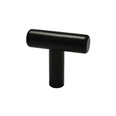 Handy Home - Jaladera botón hueca de acero inoxidable negra