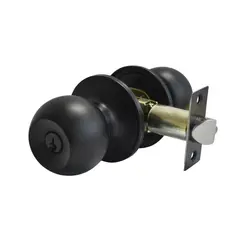 Fixser - Cerradura Tubular para Alcoba Acabado Negro