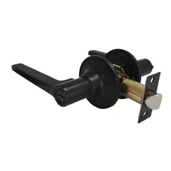 Fixser - Cerradura Manija Funcion Baño Acabado Negro Master