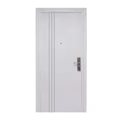 XE - Puerta Seguridad 3 Líneas Plus Blanca Izquierda 95 x 215 cm