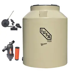 Iusa - Tinaco 1100 L Tricapa Beige con Accesorios y Filtro