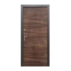 XE - Puerta Seguridad Gales Súper Nogal Derecha 95 x 215 cm