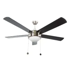 Artfan - Ventilador de Techo Piatto 5 aspas y 2 Luces de 52" Negro