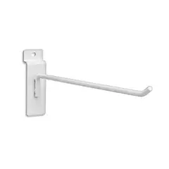 Fixser - Gancho para Panel Ranurado de 10cm Blanco