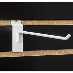 Fixser - Gancho para Panel Ranurado de 20 cm Blanco