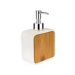 Bath Styles - Dispensador de Jabón Blanco Bambú