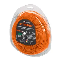 Truper - Hilo Redondo para Desbrozadora 78 m, 2.4 mm