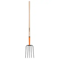 Truper - Bieldo para Paja, 5 dientes, 48"