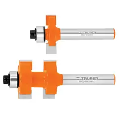 Truper - Juego de Machimbrador 3/4" con Balero..