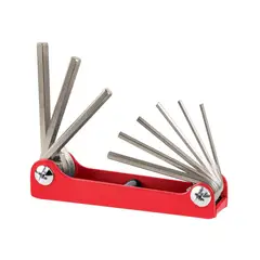 Truper - Juego de 9 Llaves Allen Tipo Navaja Cuerpo de Lámina Estandar