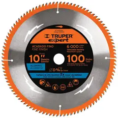 Truper - Disco Sierra para Aluminio 10" 100D Centro 5/8" Expert