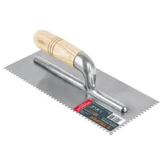 Truper - Llana Mango Madera Canto Dentado Triangular 11"