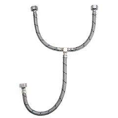 Plomer - Manguera T Acero 1/2''X1/2''X1/2'' 55Cm