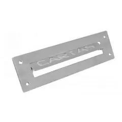 Fixser - Placa para Buzon Niquel Satinado