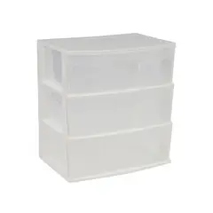 Italhome - Cajonera grande 3 niveles color blanco