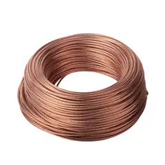 Kobrex - Cable de Cobre Desnudo Suave 10 AWG 19 Hilos