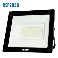 Igoto - Reflector Led Negro Luz Cálida 50W