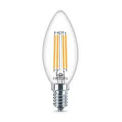 Philips - Foco Led Vela Filamento E14 4.5W Luz Fría