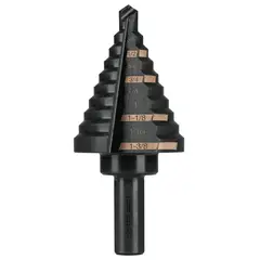 Truper - Broca Escalonada Óxido Negro 10 Escalones 1/4"-1-3/8"