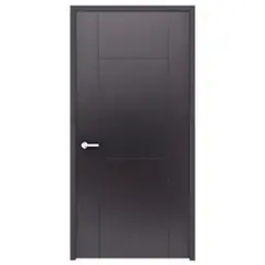 Multimarca - Puerta Tambor MDF Capri Rauteada Chocolate 70 x 213 cm
