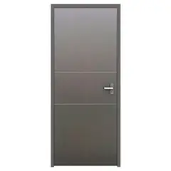 Provepuertas - Puerta de Acero Passion 2 Lineas de 85 x 213cm Gris