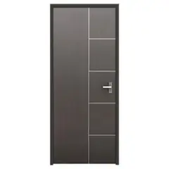 Provepuertas - Puerta de Acero Verona con Vistas de 80 x 213cm Gris