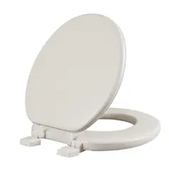 Mayfair - Asiento Acojinado Redondo Cerrado Con Tapa Color Hueso