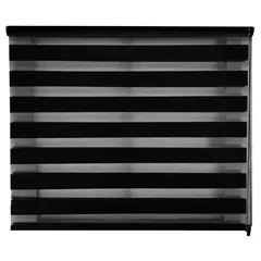 Deco Persiana - Persiana Duo Enrollable Negro 120 x 180 cm