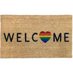 Just Home Collection - Tapete para entrada Pride Coco de 45 x 75 cm