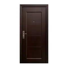 Holztek - Puerta Seguridad Berlín Nogal Derecha 95 x 215 cm