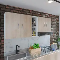 Practimac - Mueble Superior de Cocina Rovere Blanco