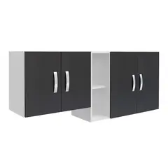 Practimac - Mueble Superior de Cocina Wengue/Blanco