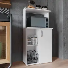 Practimac - Mueble Para Microondas Blanco