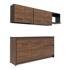 Practimac - Cocina Integral LOG Wenge 1.8m