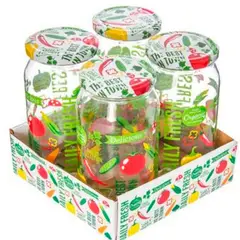 Top Choice - Set de 4 frascos de 1 l